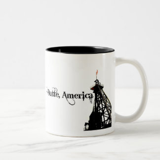 Butte Amerika två tonad kaffemugg