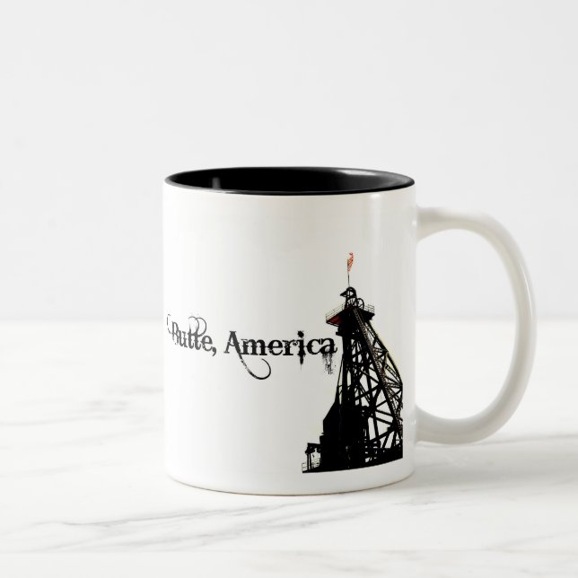 Butte Amerika två tonad kaffemugg (Höger)