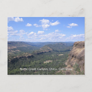 Butte Bäck Canyon in Butte County California Vykort