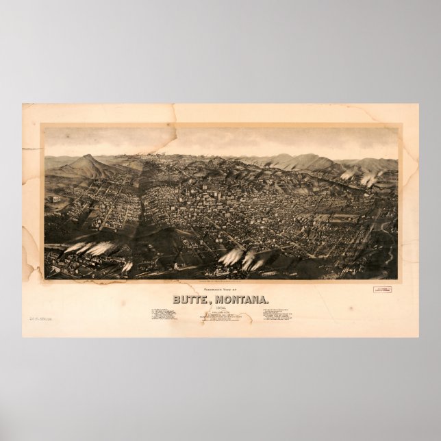 Butte, Montana (1904) Poster (Framsidan)