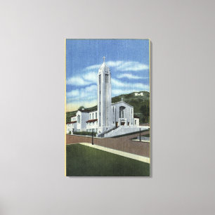 Butte Montana - obefläckad befruktningkyrka Canvastryck