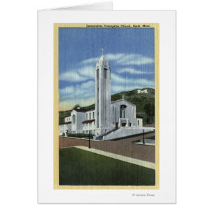 Butte Montana - obefläckad befruktningkyrka Hälsningskort