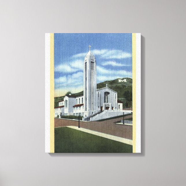 Butte, Montana - Omakulat Conception Church Canvastryck (Framsida)