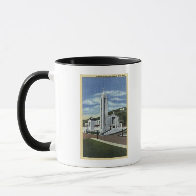 Butte, Montana - Omakulat Conception Church Mugg (Vänster)