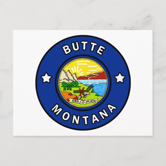 Butte Montana Vykort (Framsida)