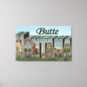 Butte MontanaLarge brev ScenesButte, MT 2 Canvastryck