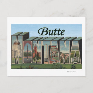 Butte, MontanaLarge Brev ScenesButte, MT Vykort