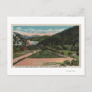 Butte, MT - View of Basin Bäck Reservior Park Vykort