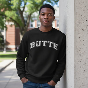 BUTTE Universitetsstilsvärmare Amerika College Lång Ärmad Tröja