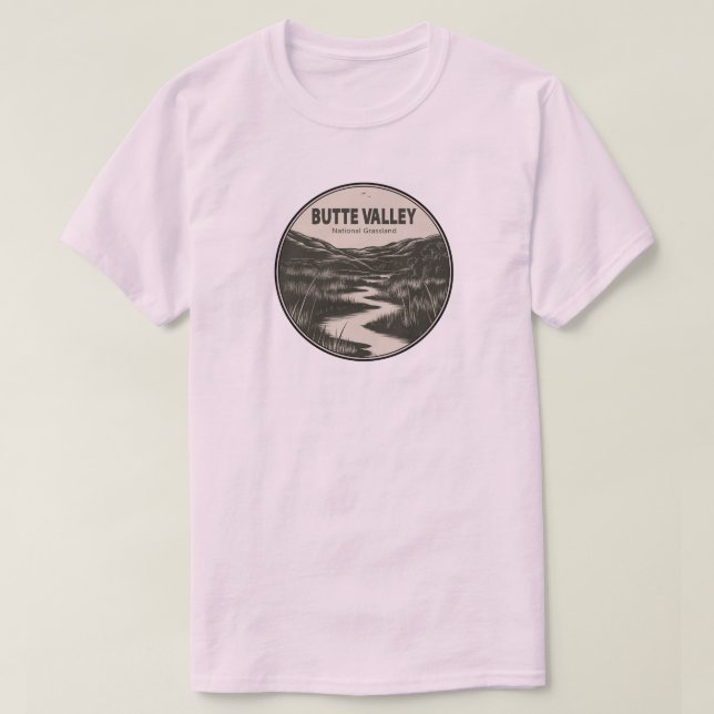 Butte Valley National Grassland California Stream T Shirt (Design framsida)