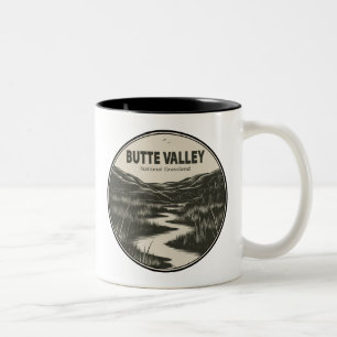 Butte Valley National Grassland California Stream Två-Tonad Mugg