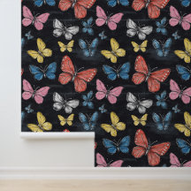 Buttefly Colorful Insekt Collection Mönster