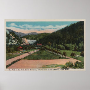 Butten MT - beskåda av handfatbäck Reservior Poster