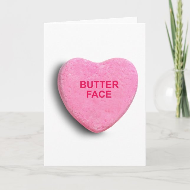 BUTTER ANSIKTE CANDY HEART HELGKORT (Framsida)