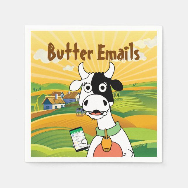 Butter Email Politiskt humor Pappersservett (Framsidan)