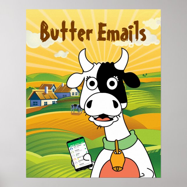 Butter Email Politiskt humor Poster (Framsidan)