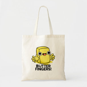 Butter Finger Funny Butter Food Pun Tygkasse