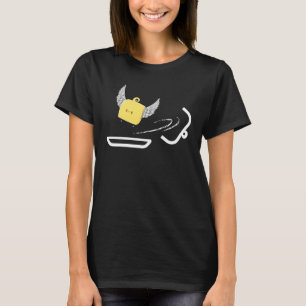 Butter Fly Pun Flies Butter Stick of Butter med T Shirt