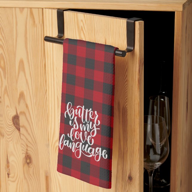 Butter is my Love Language  Kökshandduk (Thirds Fold)