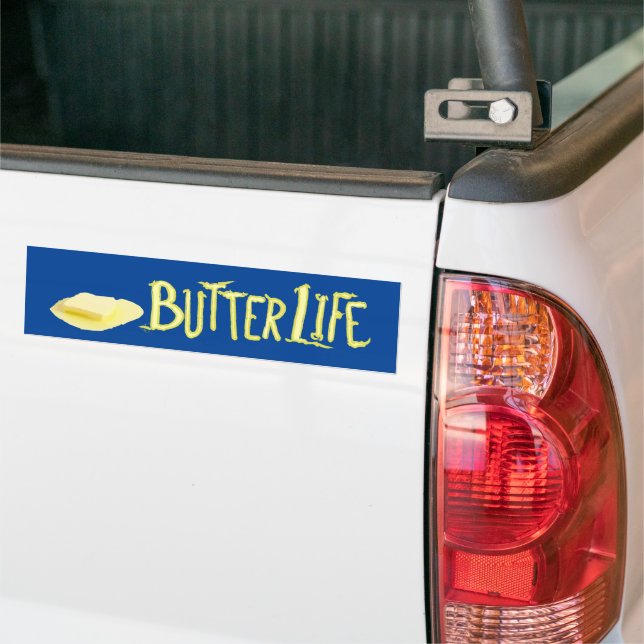 Butter Life Blue BG Bildekal (På lastbil)