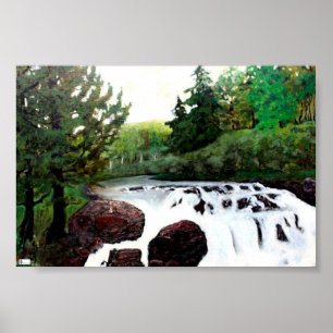 Butter Mjölk Falls New York Poster