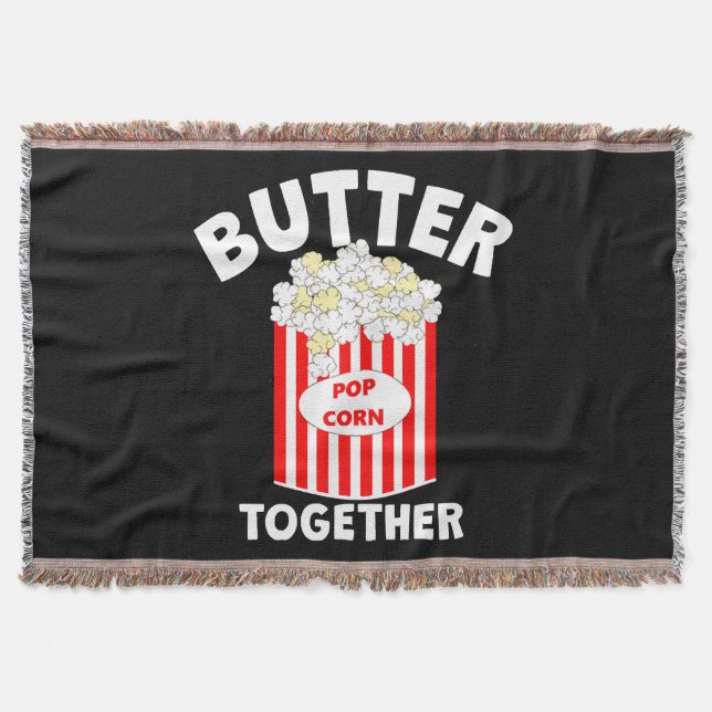 BUTTER Tillsammans Film Popcorn Filt (Framsidan)