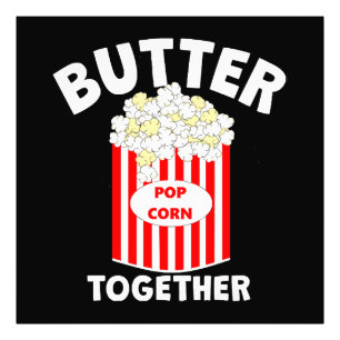 BUTTER Tillsammans Film Popcorn Fototryck