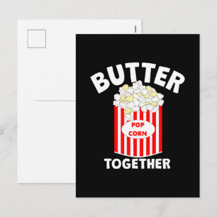 BUTTER Tillsammans Film Popcorn Helg Vykort