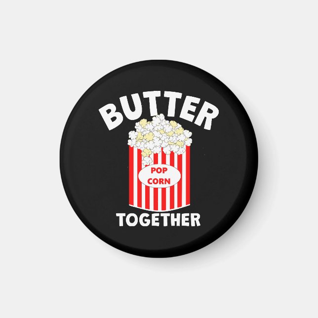 BUTTER Tillsammans Film Popcorn Magnet (Framsidan)