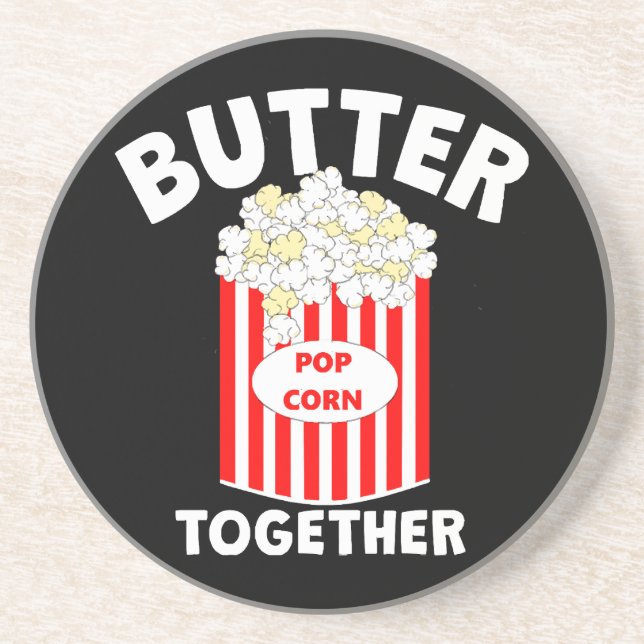 BUTTER Tillsammans Film Popcorn Underlägg (Framsidan)