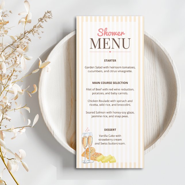 Butter Together Bridal Shower  Meny (Skapare uppladdad)
