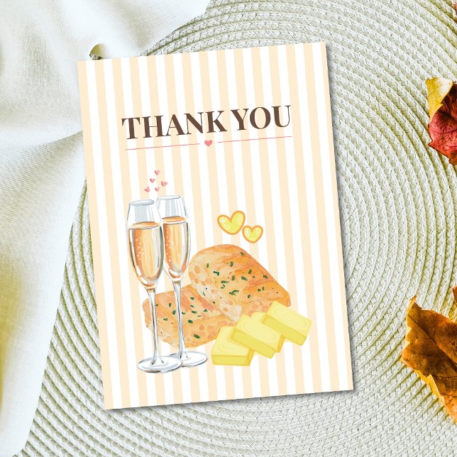 Butter Together Bridal Shower Thank You Card  Tack Kort (Skapare uppladdad)