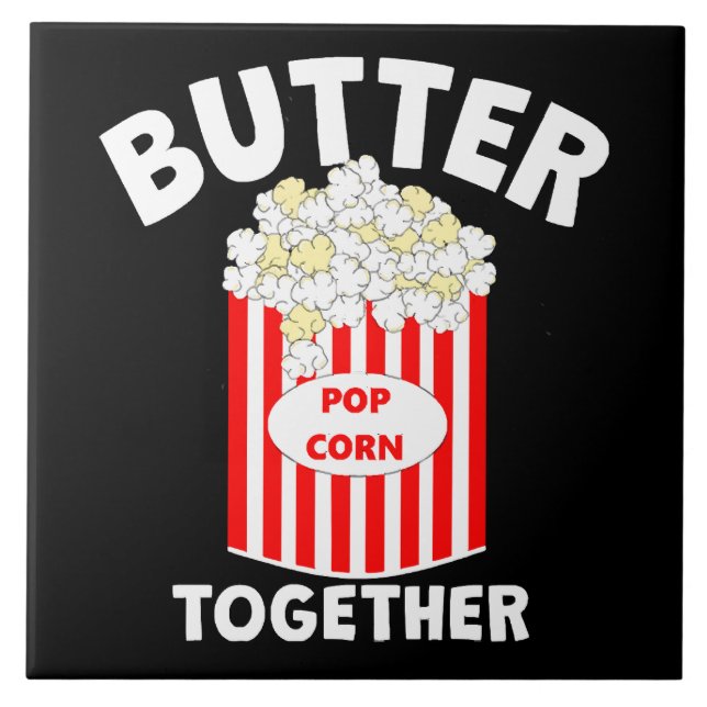 BUTTER Together Movie Popcorn Kakelplatta (Framsidan)