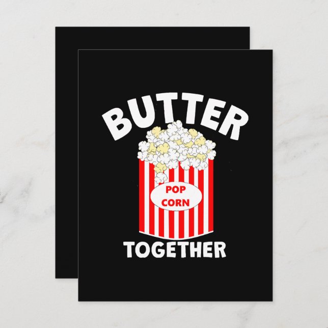 BUTTER Together Movie Popcorn Tilläggskort (Fram/baksida)