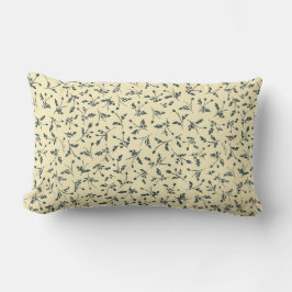 Butter Yellow Modern Farmhouse Daisy Buds Pattern Lumbarkudde