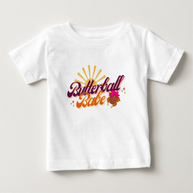 Butterball Babe Girl Kids Tee (Framsida)