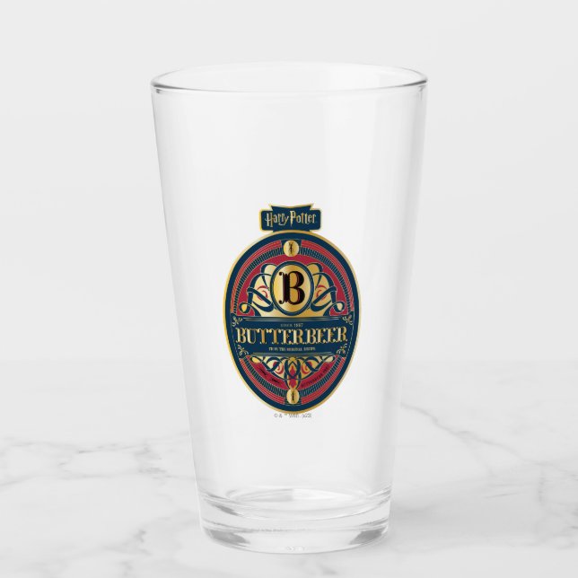 BUTTERBEER™-Lodräts Logotyp Glaskopp (Framsida)