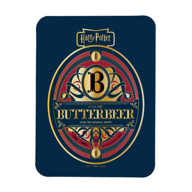 BUTTERBEER™-Lodräts Logotyp Magnet (Vertikal)