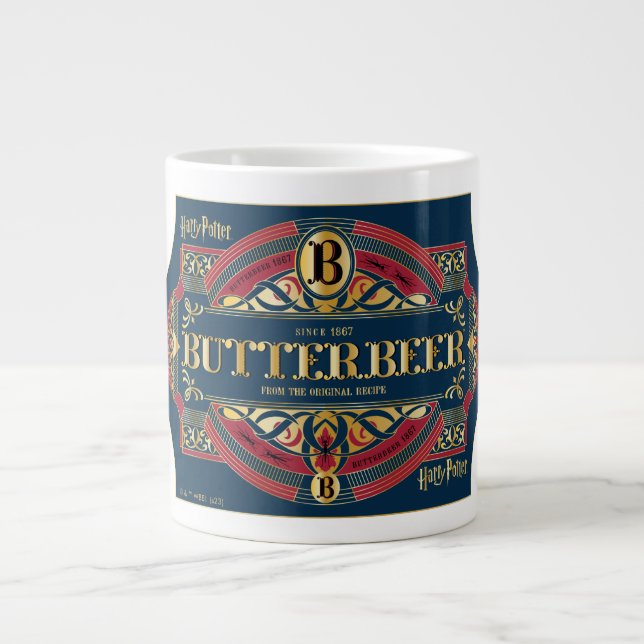 BUTTERBEER™-Vågräts Logotyp Jumbo Mugg (Framsidan)