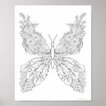 Butterblommor #13 Fantasy Coloring