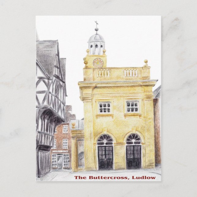Buttercross, Ludlow Vykort (Framsida)