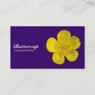 Buttercup - djupt - lilor 330066 visitkort