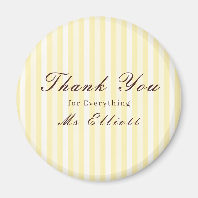 Buttercup - Personalised Thank You Teacher Magnet (Framsidan)