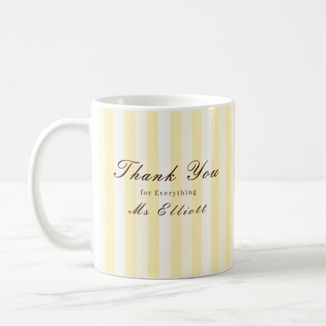 Buttercup - Personalised Thank You Teacher Mug Kaffemugg (Vänster)