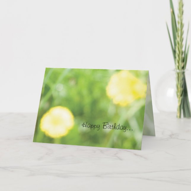 Buttercupfödelsedagkort Kort (Framsida)