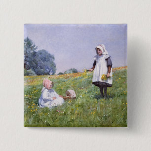 Buttercups och daisy knapp