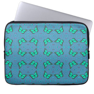 BUTTERFÄRDIG BLÅ LAPTOP FODRAL