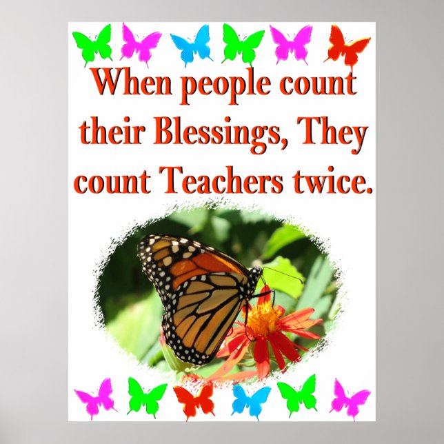 BUTTERFÄRDIG UTFORMNING AV LÄRARE POSTER (Framsidan)