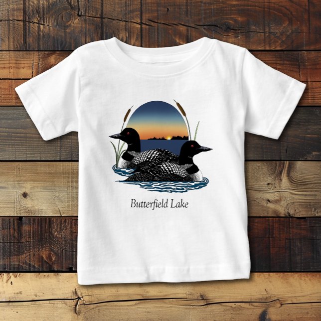 Butterfield Lake Loon Pair T Shirt (Skapare uppladdad)