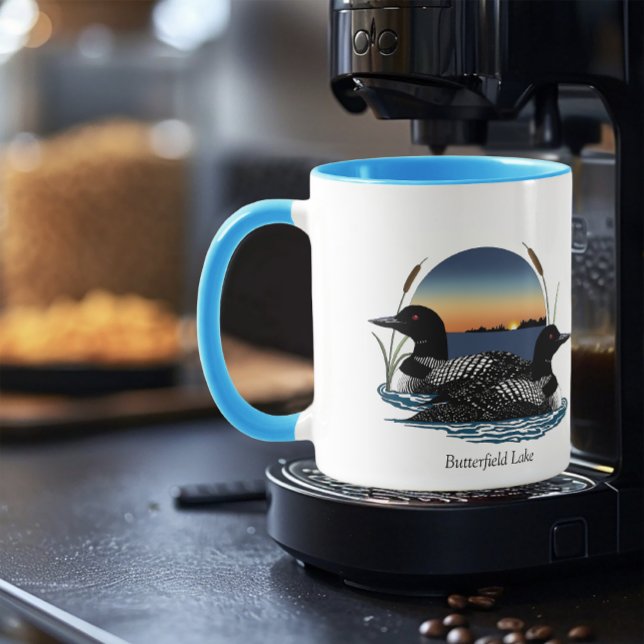 Butterfield Sjö Loon Pair Mugg (Skapare uppladdad)